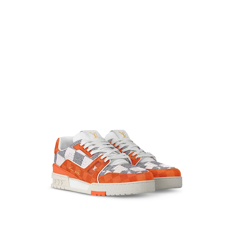 Кроссовки LV Trainer Louis Vuitton Orange - фото 1