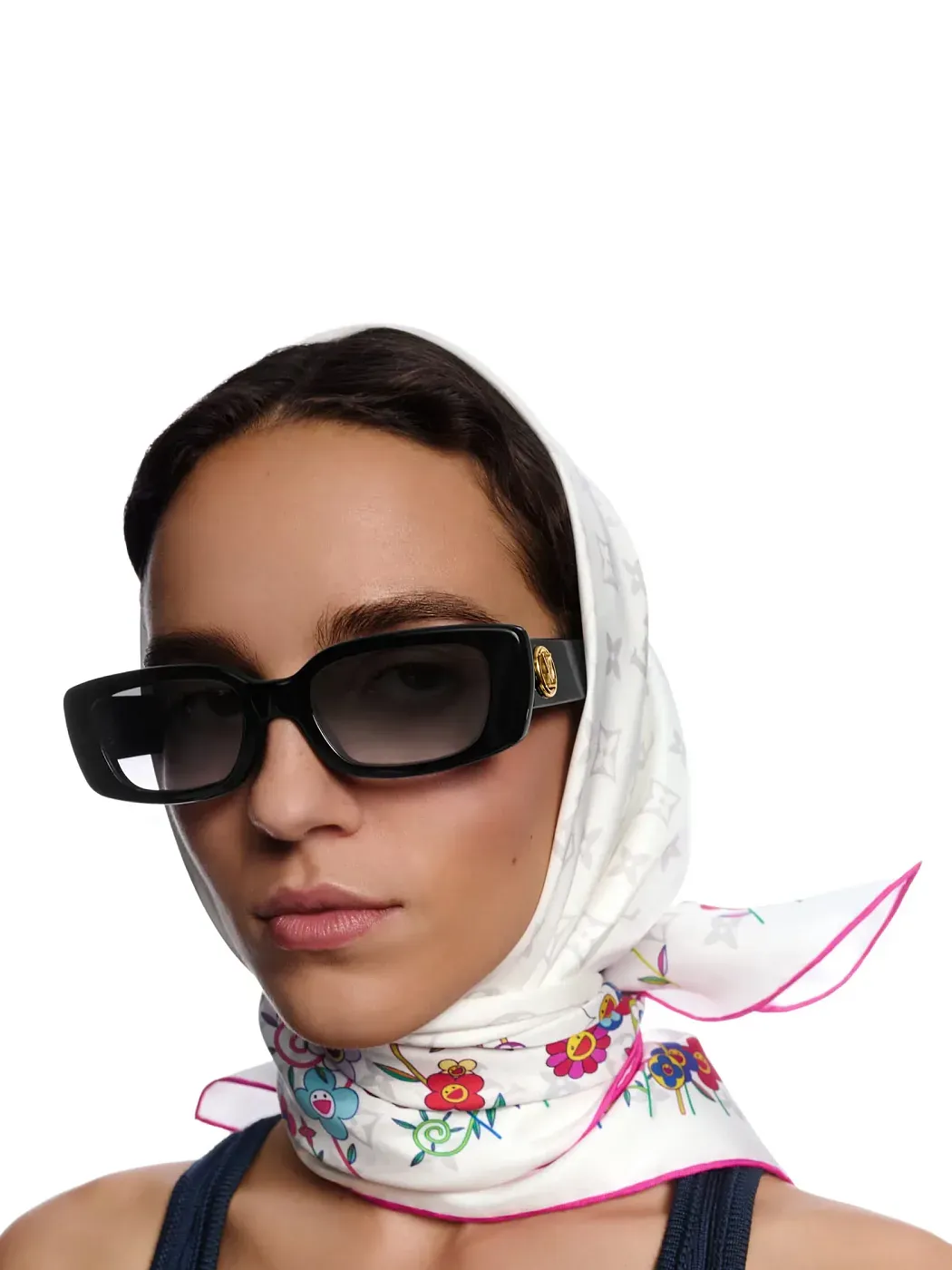 Louis Vuitton Платок-каре Monogram Superflat Flowers 90 TM x - фото 2