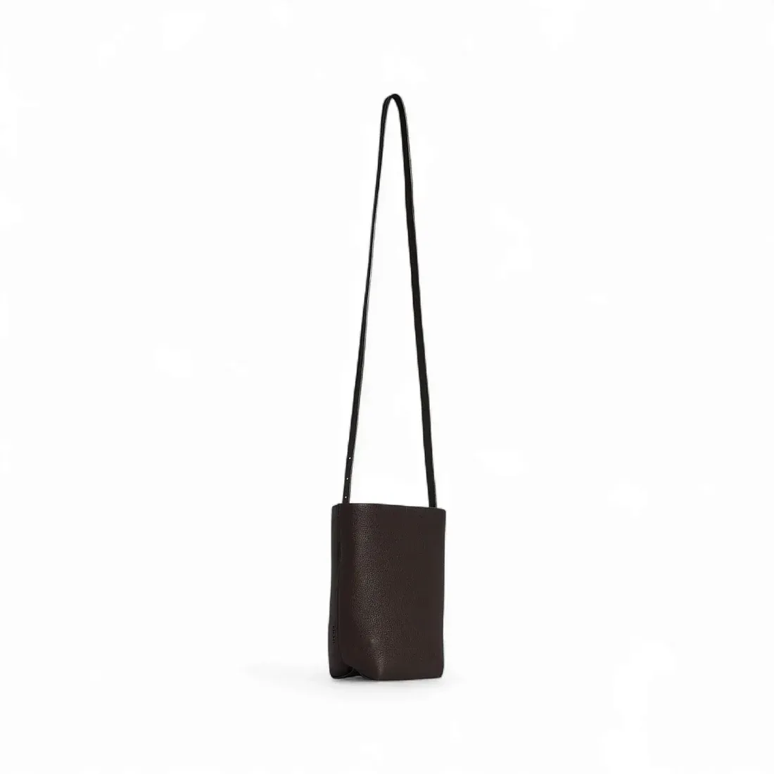 The Row Сумка NS Park Crossbody Smoked Taupe из кожи Intense Brown - фото 2