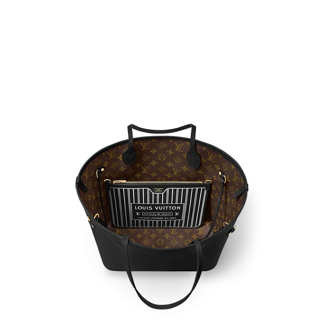 Louis Vuitton Сумка Neverfull Inside Out MM Black - фото 6