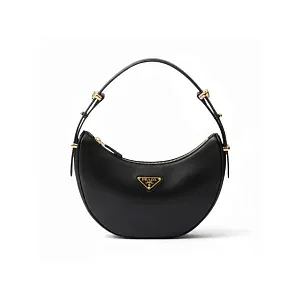 Prada Маленькая кожаная сумка через плечо Arque Black - фото 1