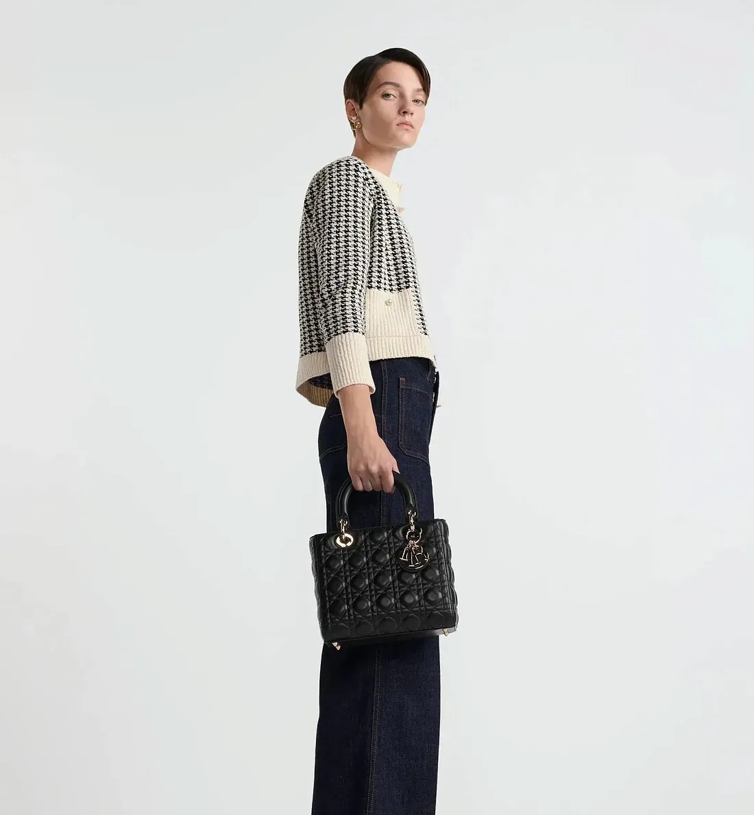 Dior Сумка Lady среднего формата Black - фото 2