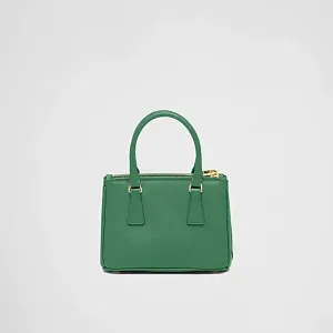 Prada Мини-сумка Galleria из сафьяновой кожи Mango - фото 4