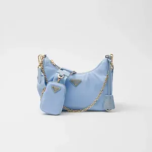 Prada Сумка Re-Edition 2005 из Re-Nylon Pale Blue - фото 1