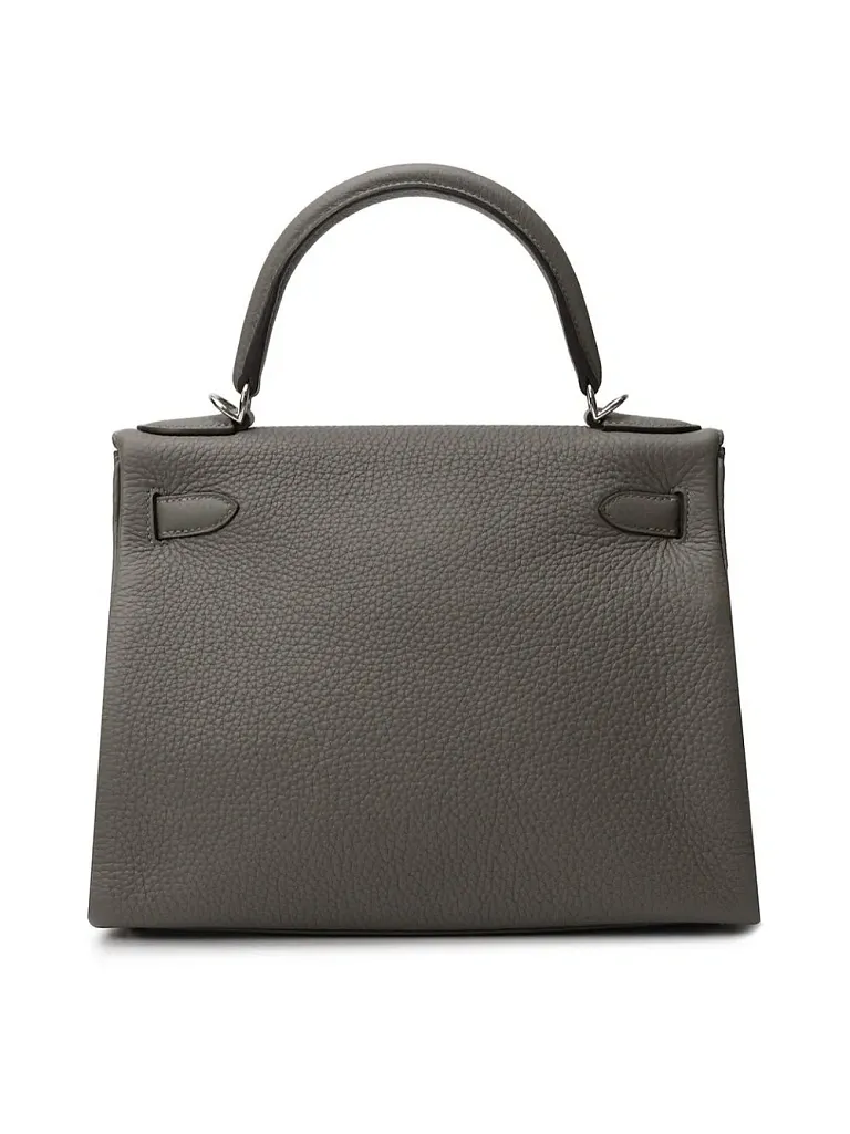 Hermes сумка Kelly 28 Clemence Gris Meyer PHW - фото 2