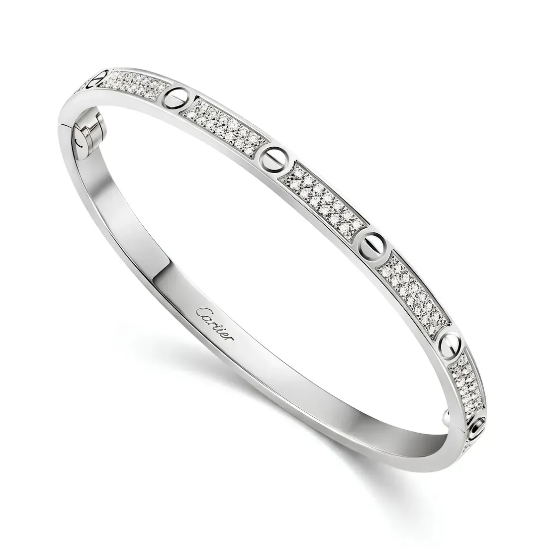Cartier Браслет Love small model, paved - фото 5