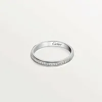 Cartier Обручальное кольцо с бриллиантовым паве D Amour 2,3 мм Platinum - фото 1