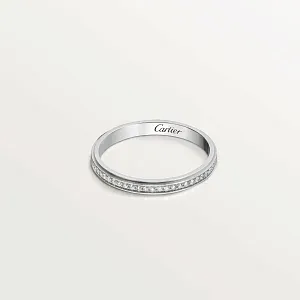 Cartier Обручальное кольцо с бриллиантовым паве D Amour 2,3 мм Platinum - фото 1