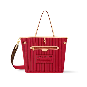 Louis Vuitton Сумка Neverfull Inside Out MM с плечевым ремнем Monogram/Rouge Sari - фото 1