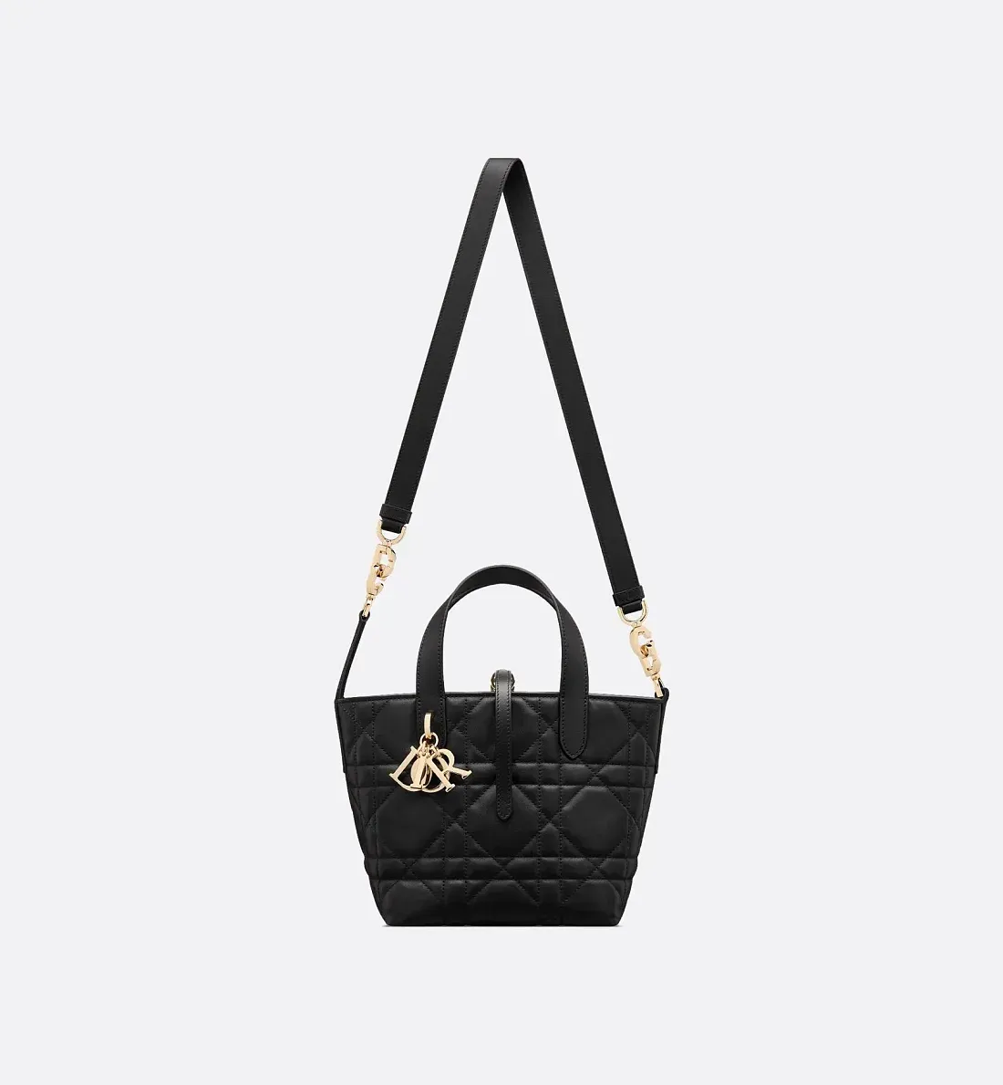 Dior Вертикальная сумка-тоут Toujours маленького формата Black - фото 6