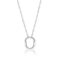 Tiffany & Co. Подвеска Lock Medium Pendant with Diamonds White Gold - фото 1