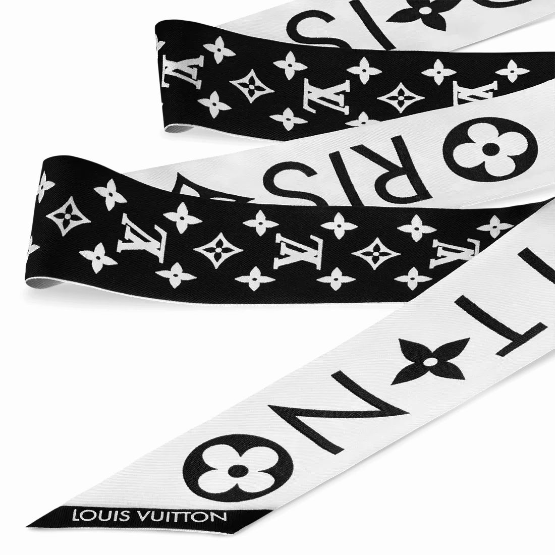 Louis Vuitton Шелковая лента Monogram Infinity BB White - фото 2