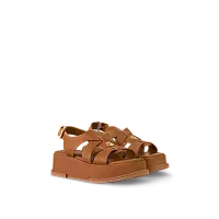 Louis Vuitton Сандалии Maya Flatform Cognac Brown - фото 1