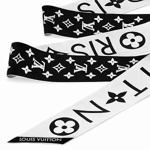 Louis Vuitton Шелковая лента Monogram Infinity BB White - фото 2
