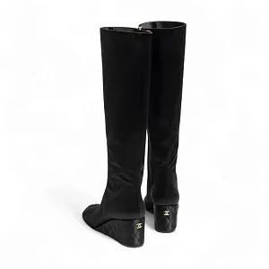 Chanel Сатиновые сапоги - фото 2