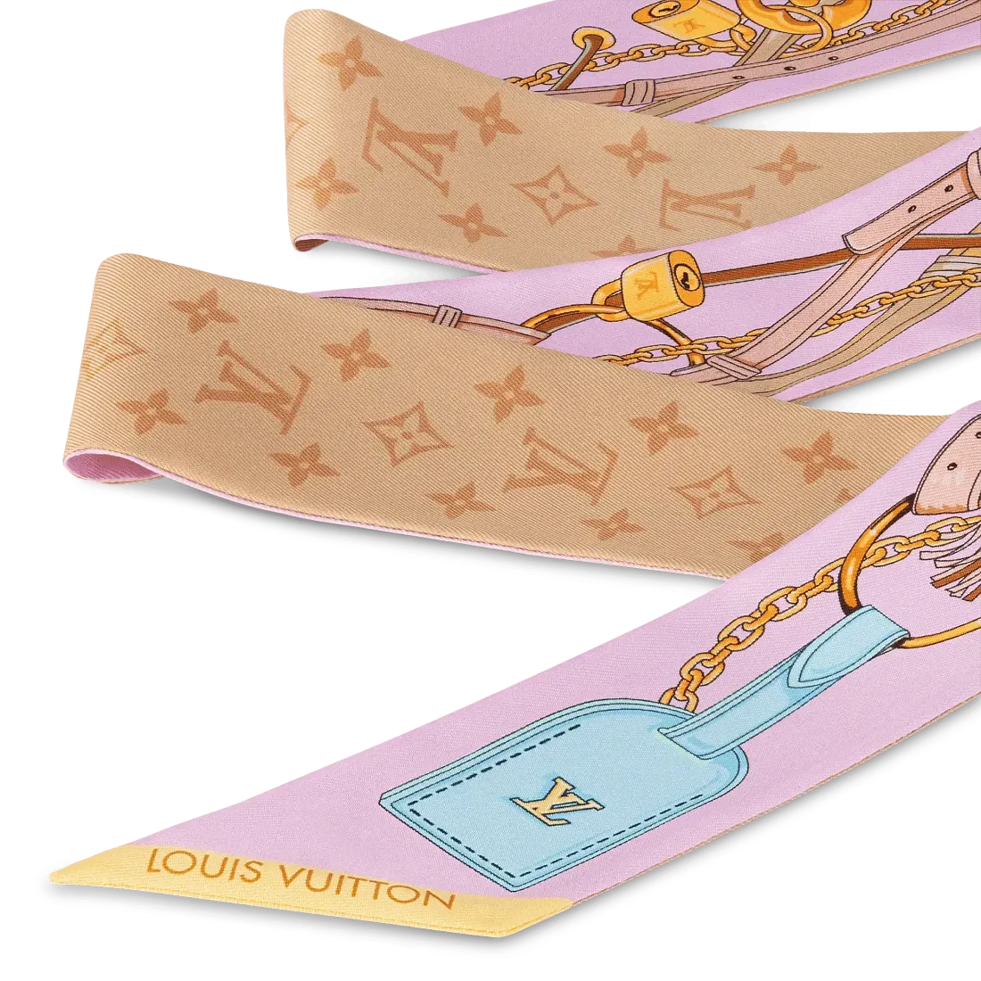 Louis Vuitton Шелковая лента Flower And Straps BB Parme - фото 2