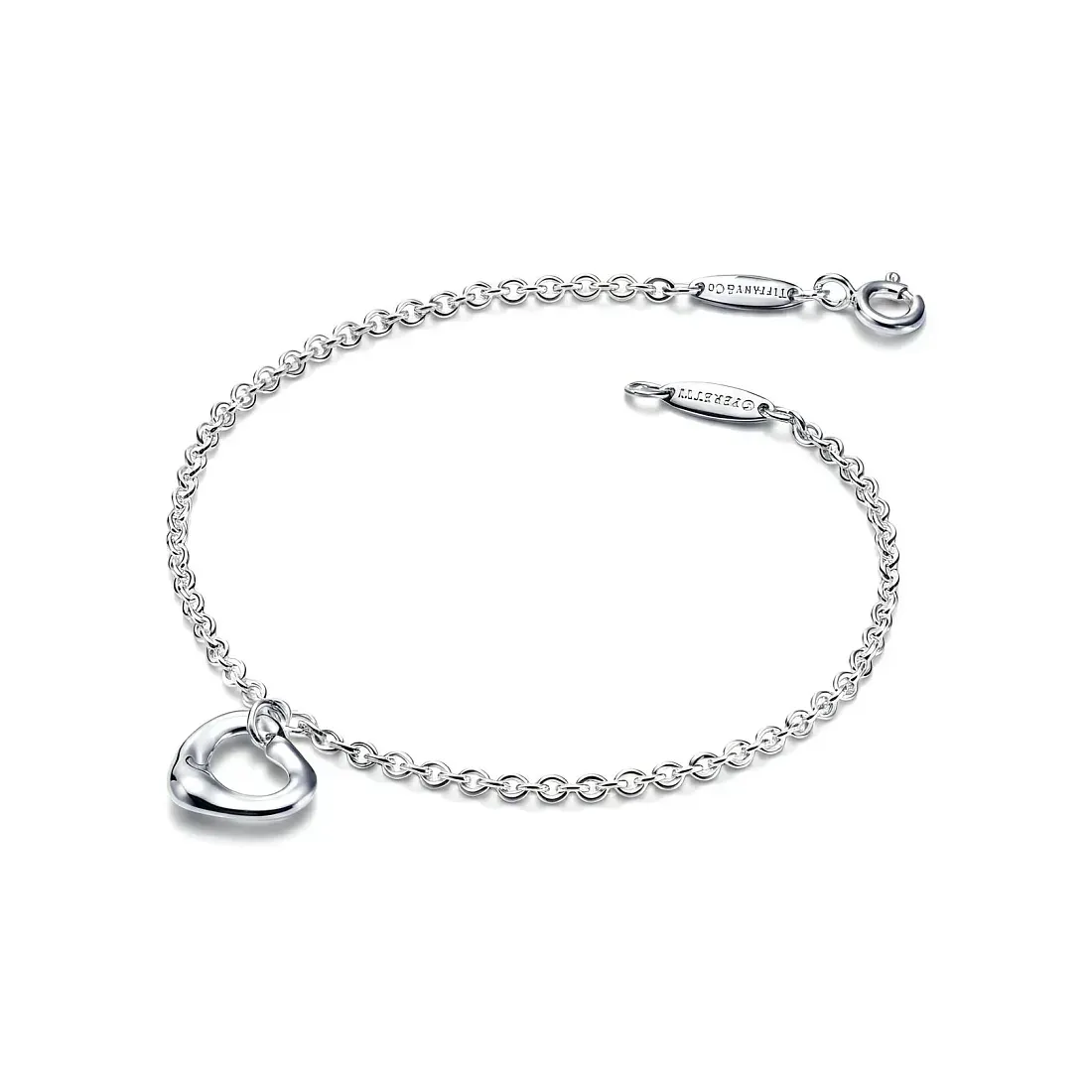 Tiffany & Co. Браслет Open Heart bracelet in 925 thousandths silver 11mm - фото 3