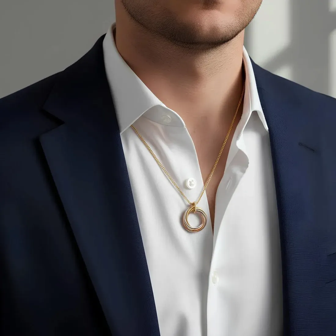 Cartier Кулон Trinity, seven rows, diamonds Men - фото 2