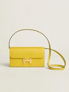 Hermès Кошелек Constance To Go Jaune de Naples Epsom Gold Hardware - фото 1
