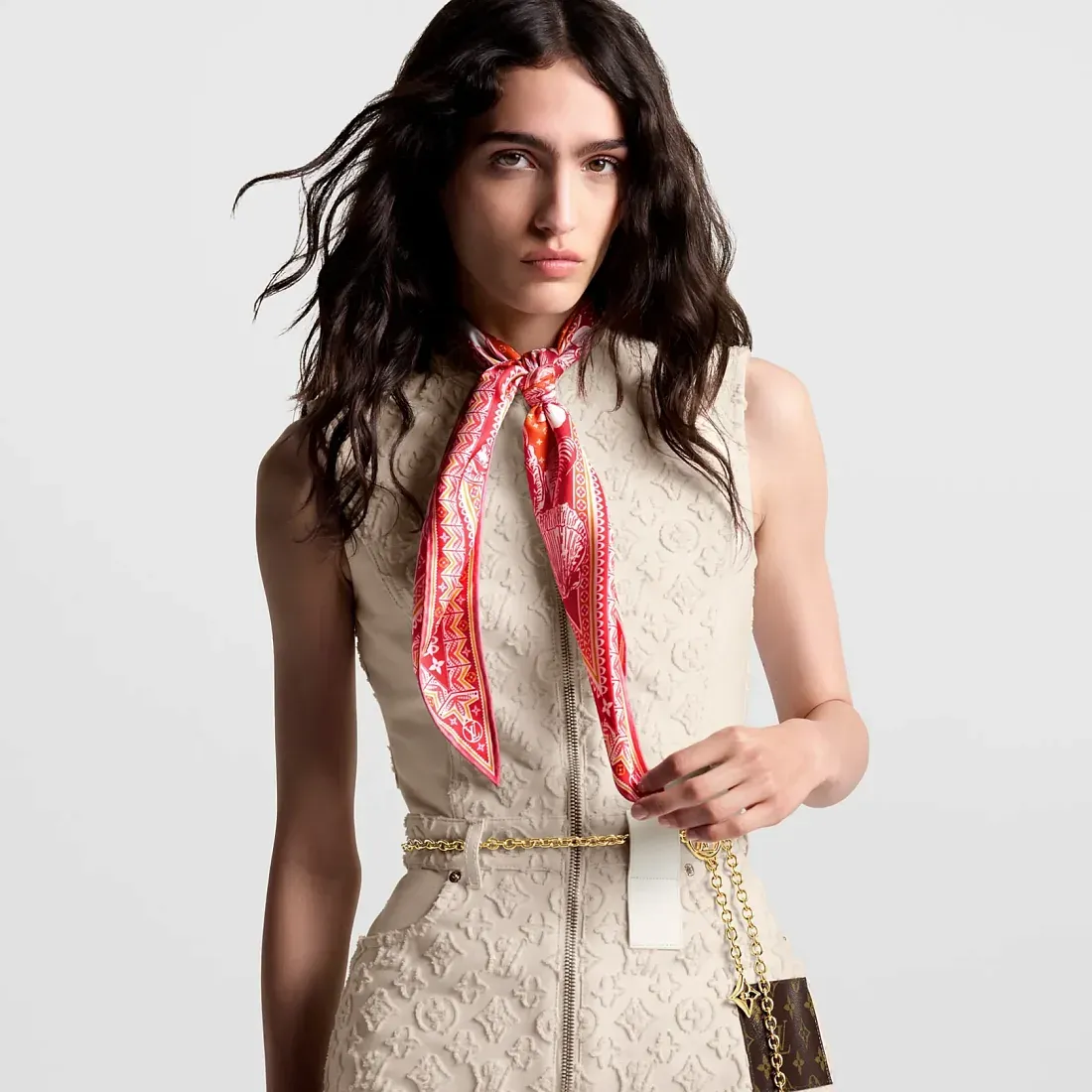Louis Vuitton Шарф-лозанж Ocean Rose Fuchsia - фото 2
