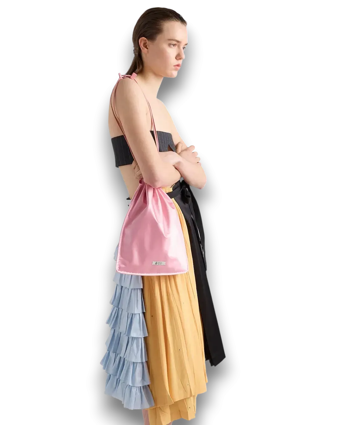 Prada Сумка Wish silk duchesse pouch - фото 7