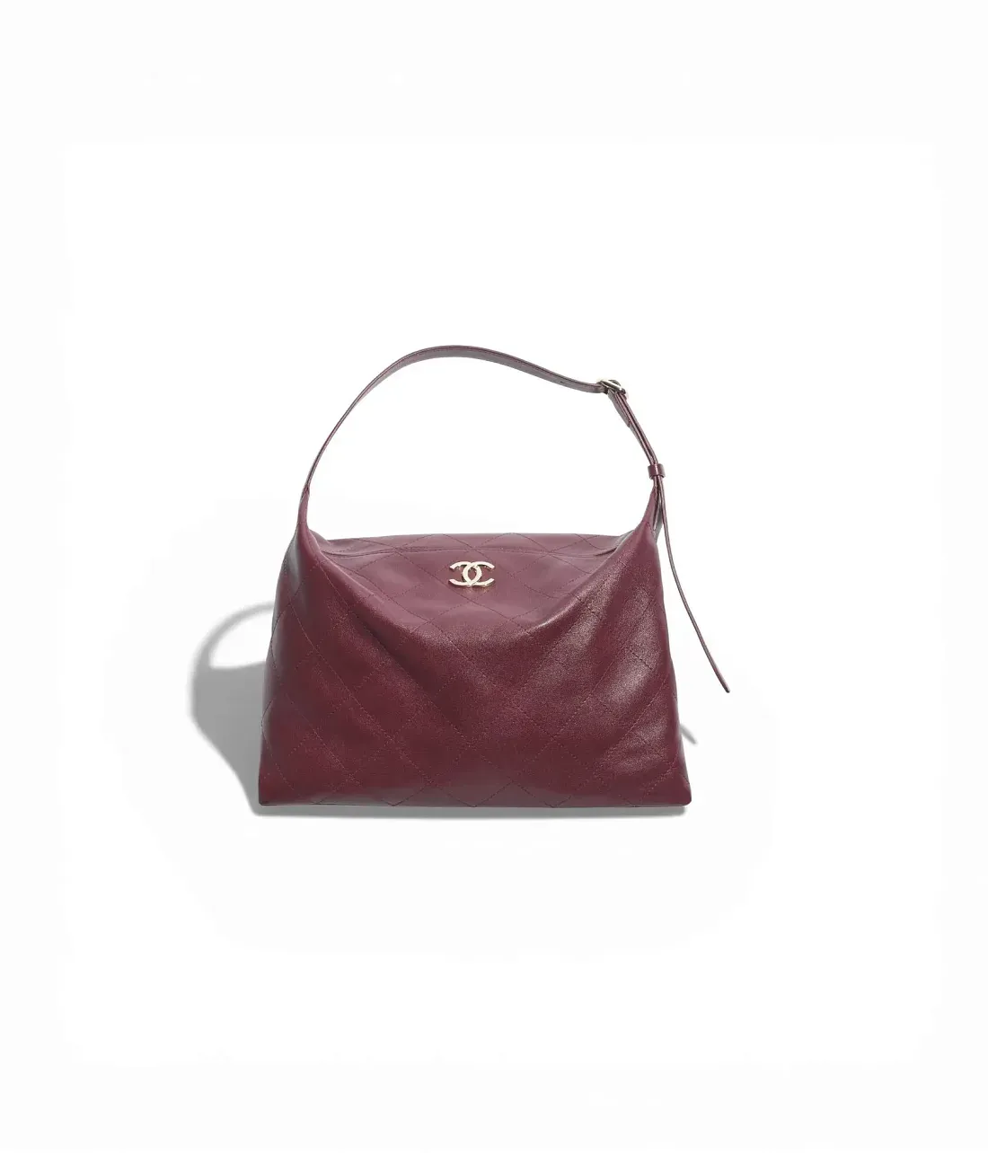 Chanel Сумка Maxi Sac Hobo Dark Burgundy - фото 6