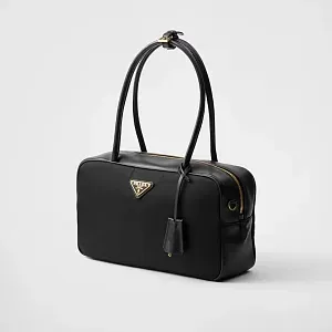 Prada Средняя сумка с верхними ручками из материала Re-Nylon и кожи с замком - фото 3