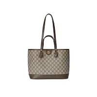 Gucci Сумка-тоут Ophidia Brown - фото 1
