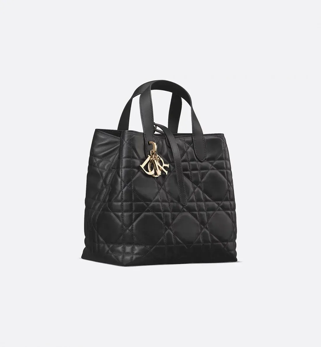Dior Вертикальная сумка-тоут Toujours среднего формата Black - фото 2