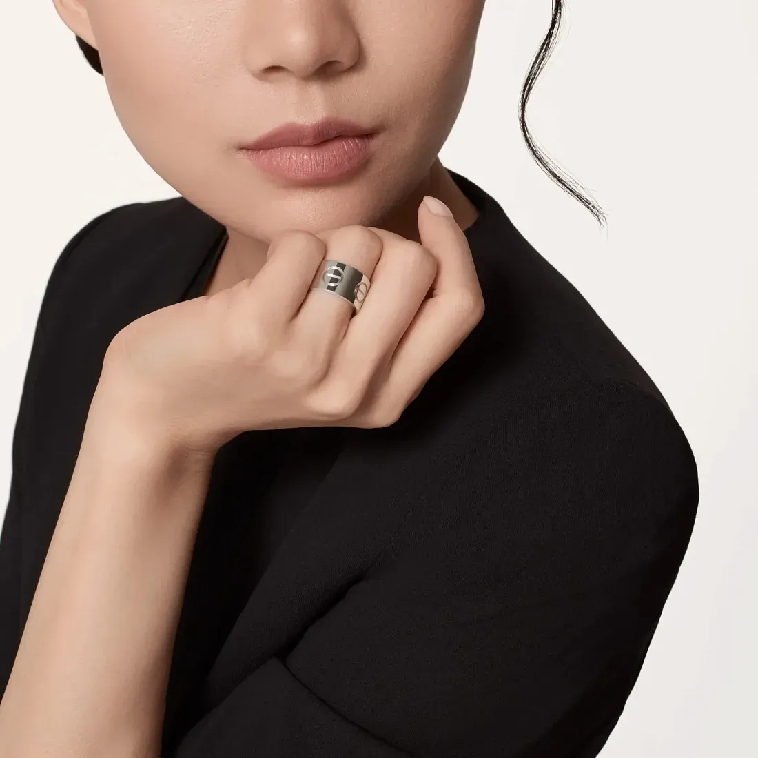 Cartier Кольцо Love большая модель White Gold - фото 2