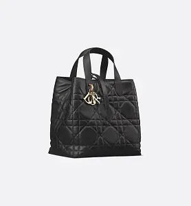 Dior Вертикальная сумка-тоут Toujours среднего формата Black - фото 2