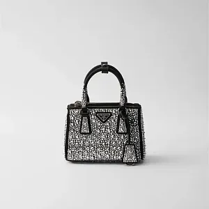 Prada Сумка Galleria из сатина с декорированием - фото 1