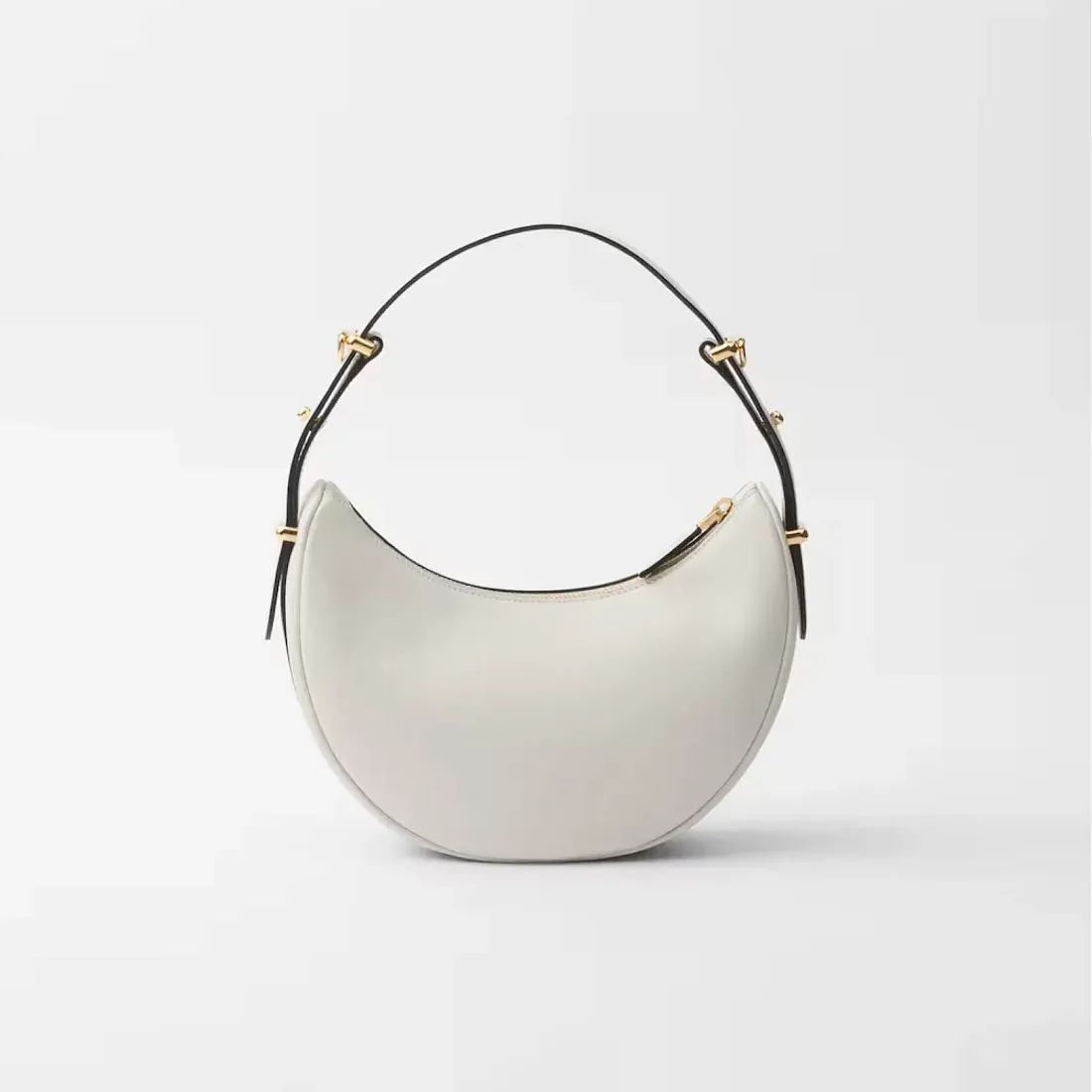 Prada Маленькая кожаная сумка через плечо Arque White - фото 4