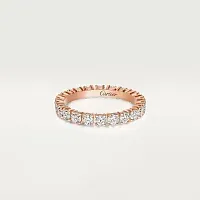 Cartier Обручальное кольцо с бриллиантовым паве Destinee 3,3 мм Rose Gold - фото 1