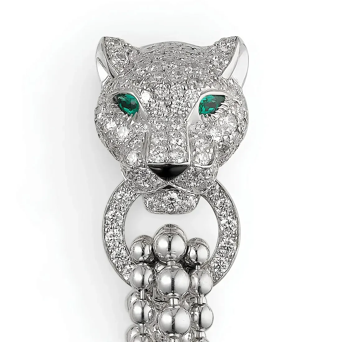 Cartier Серьги Panthere de earrings, half-paved - фото 3