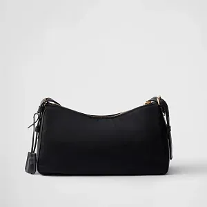 Prada Большая сумка через плечо Aimee из Re-Nylon и кожи с замком - фото 5