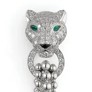 Cartier Серьги Panthere de earrings, half-paved - фото 3