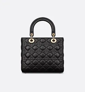Dior Сумка Lady среднего формата Black - фото 4