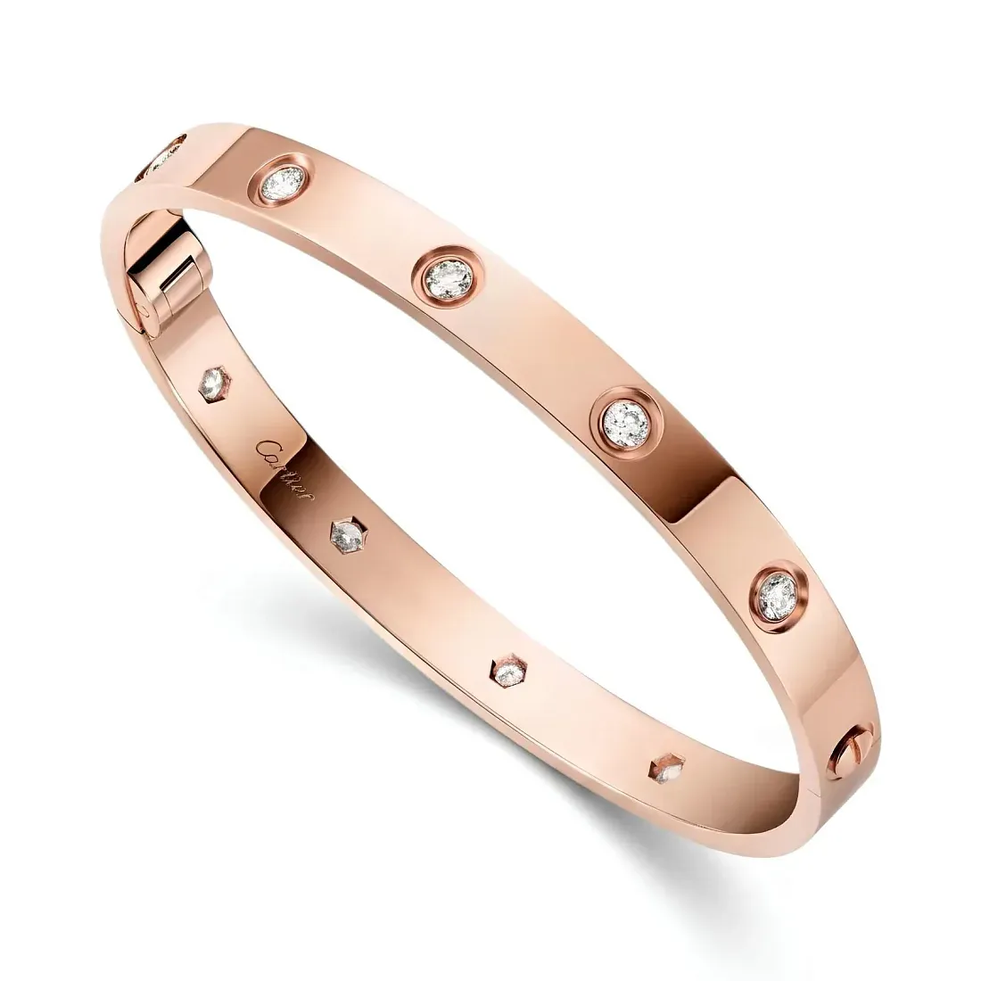 Cartier Браслет Love single-screw closure, classic model, 10 diamonds - фото 4