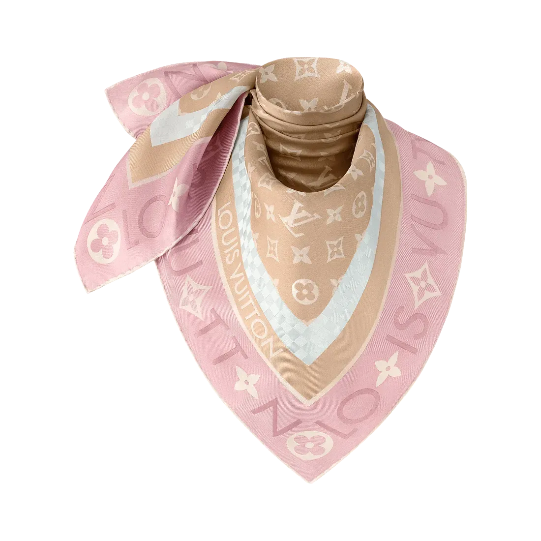 Louis Vuitton Платок-каре Monogram Infinity 90 Beige - фото 3