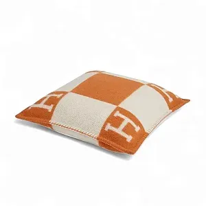 Hermès Подушка Avalon 50 см Ecru / Potiron - фото 3