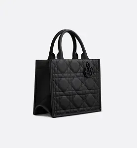 Dior Сумка Book Tote ultra-matte black calfskin маленького формата - фото 5