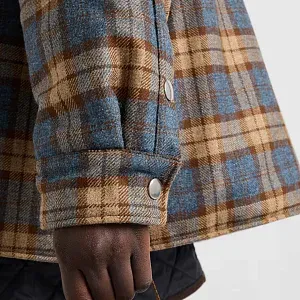 Prada Куртка-рубашка из твилла с клетчатым узором из шерсти - фото 4