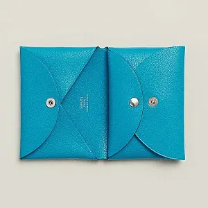 Hermès Кардхолдер Calvi Duo Bleu Frida - фото 2