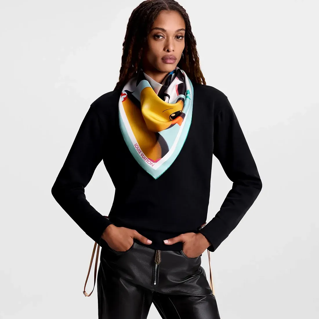 Louis Vuitton Платок-каре Animogram Portrait 90 - фото 2