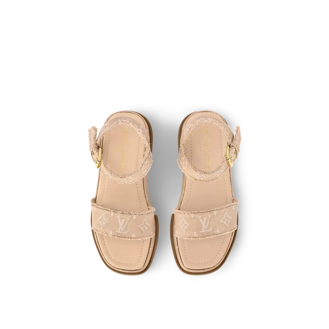 Louis Vuitton Босоножки Maya Flatform Beige - фото 2