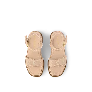 Louis Vuitton Босоножки Maya Flatform Beige - фото 2