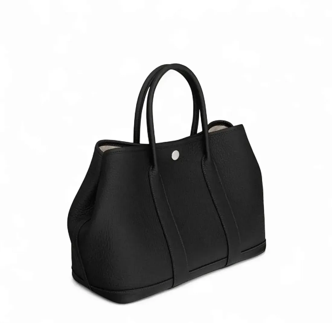 Hermès Сумка Garden Party 30 Negonda Palladium Hardware Etoupe - фото 3
