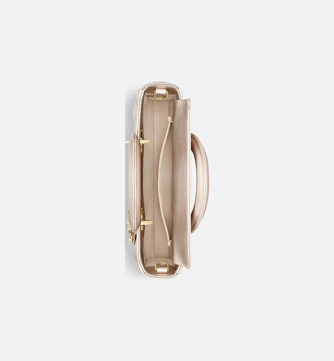 Dior Сумка Lady D-Joy metallic pale gold-tone маленького формата - фото 4