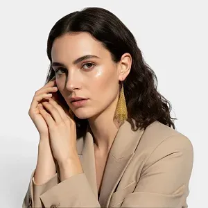 Tiffany & Co. Cерьги Elsa Peretti Mesh Earrings Rose Gold - фото 2